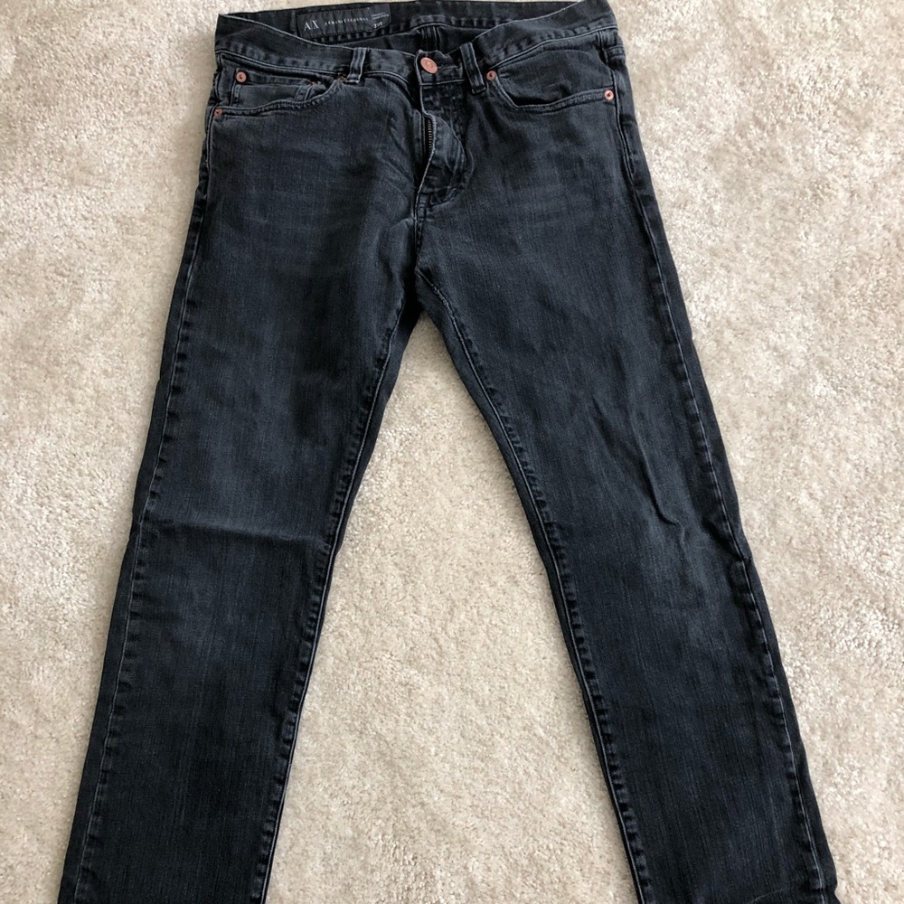Black/Gray Armani Exchange Jean